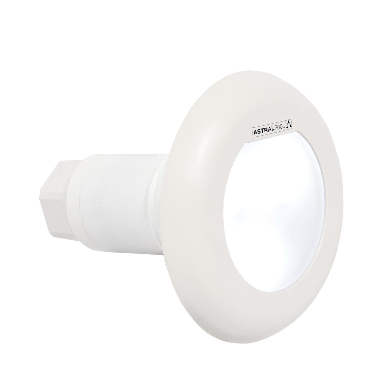 White underwater LED pool light by AstralPool for swimming pool illumination