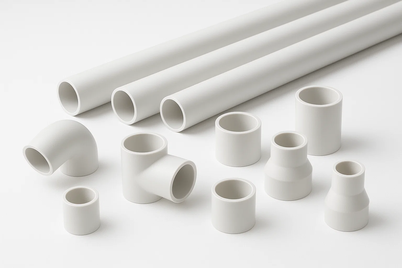 PVC pipe & fittings product Display