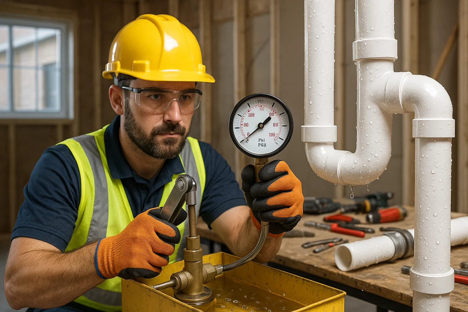 pressure testing pvc pipe