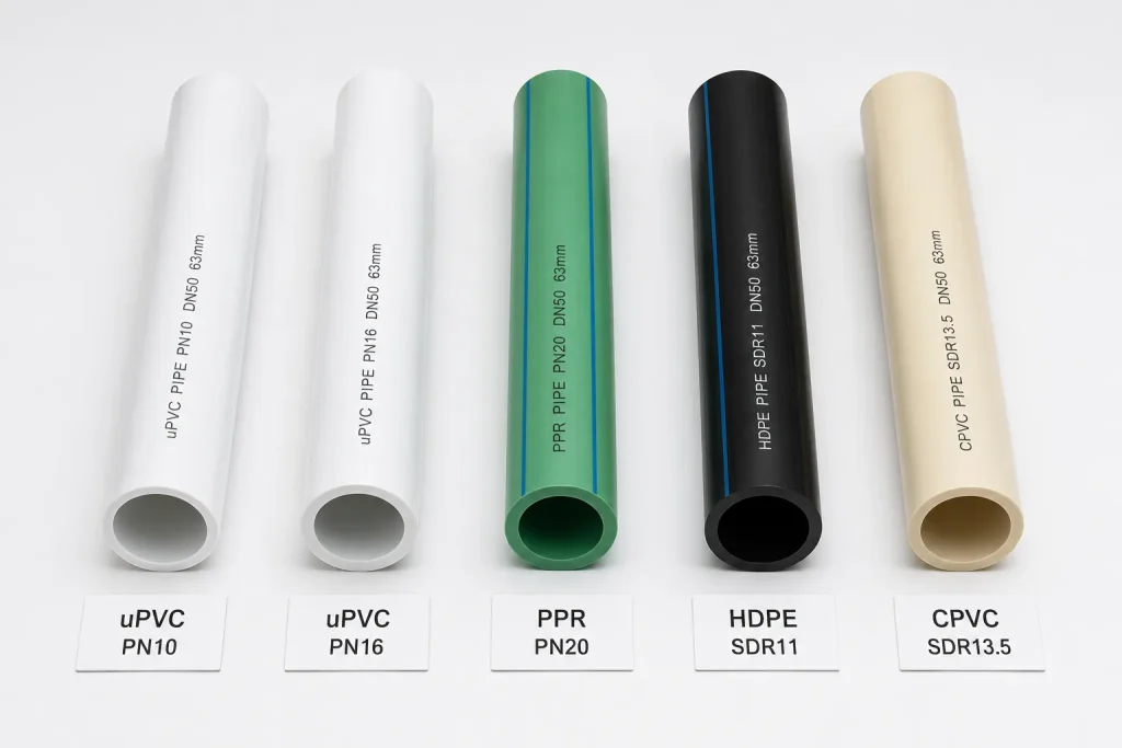 PVC PN16 vs PN10 pipes