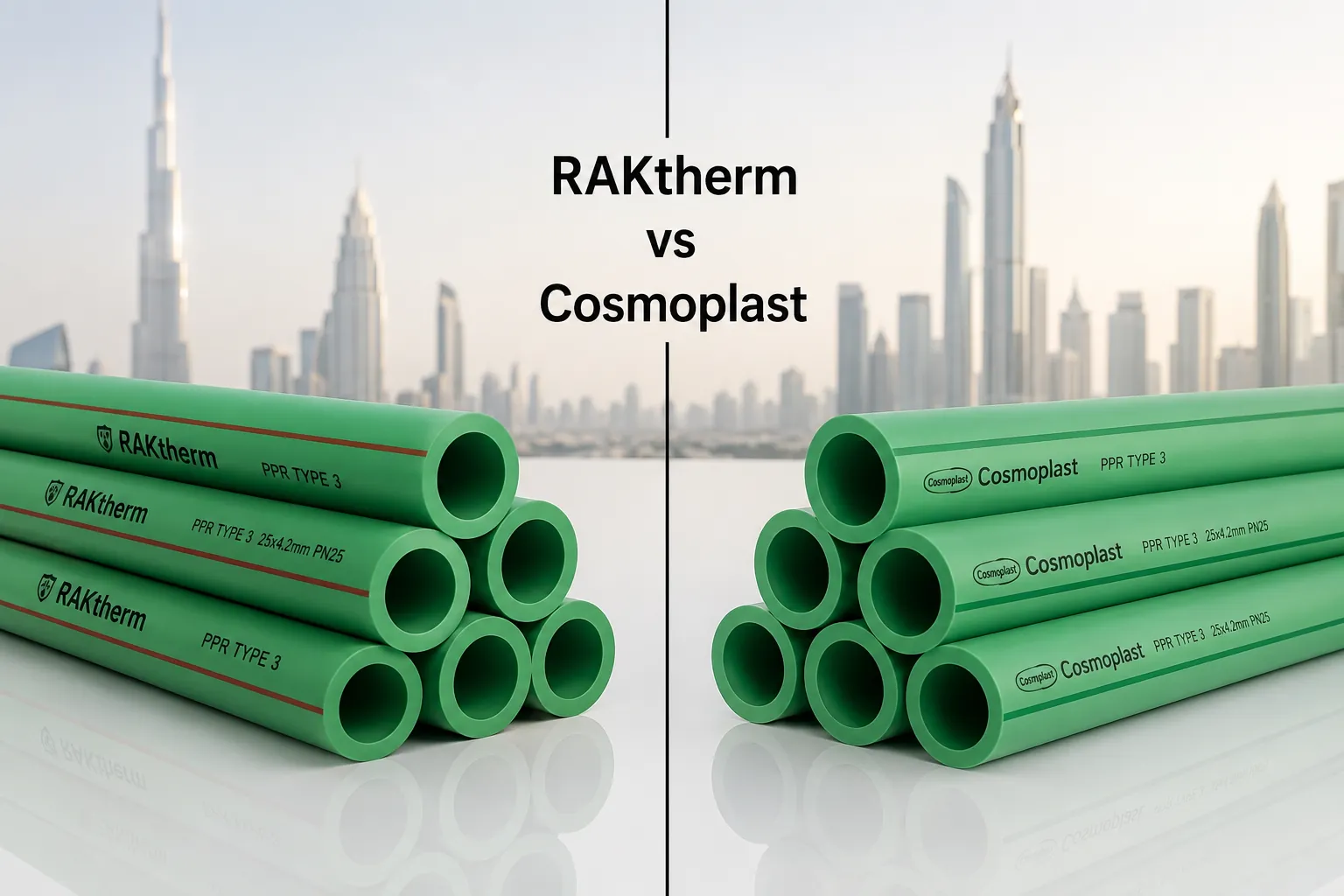 RAKtherm vs Cosmoplast PPR Pipes: Which Is Better for Dubai Projects? [2026]