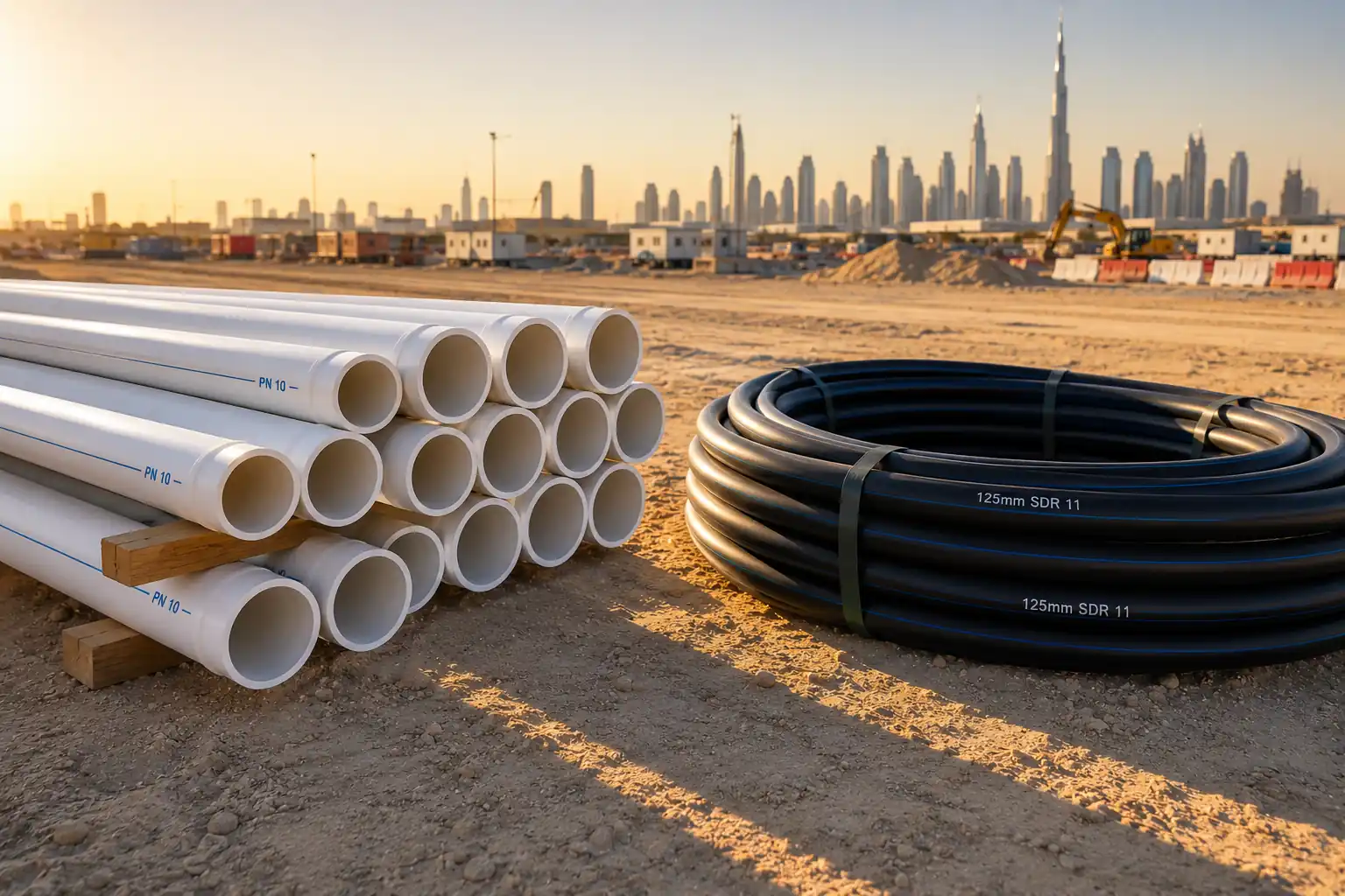 PVC vs HDPE Pipe: The Direct Comparison for UAE Projects