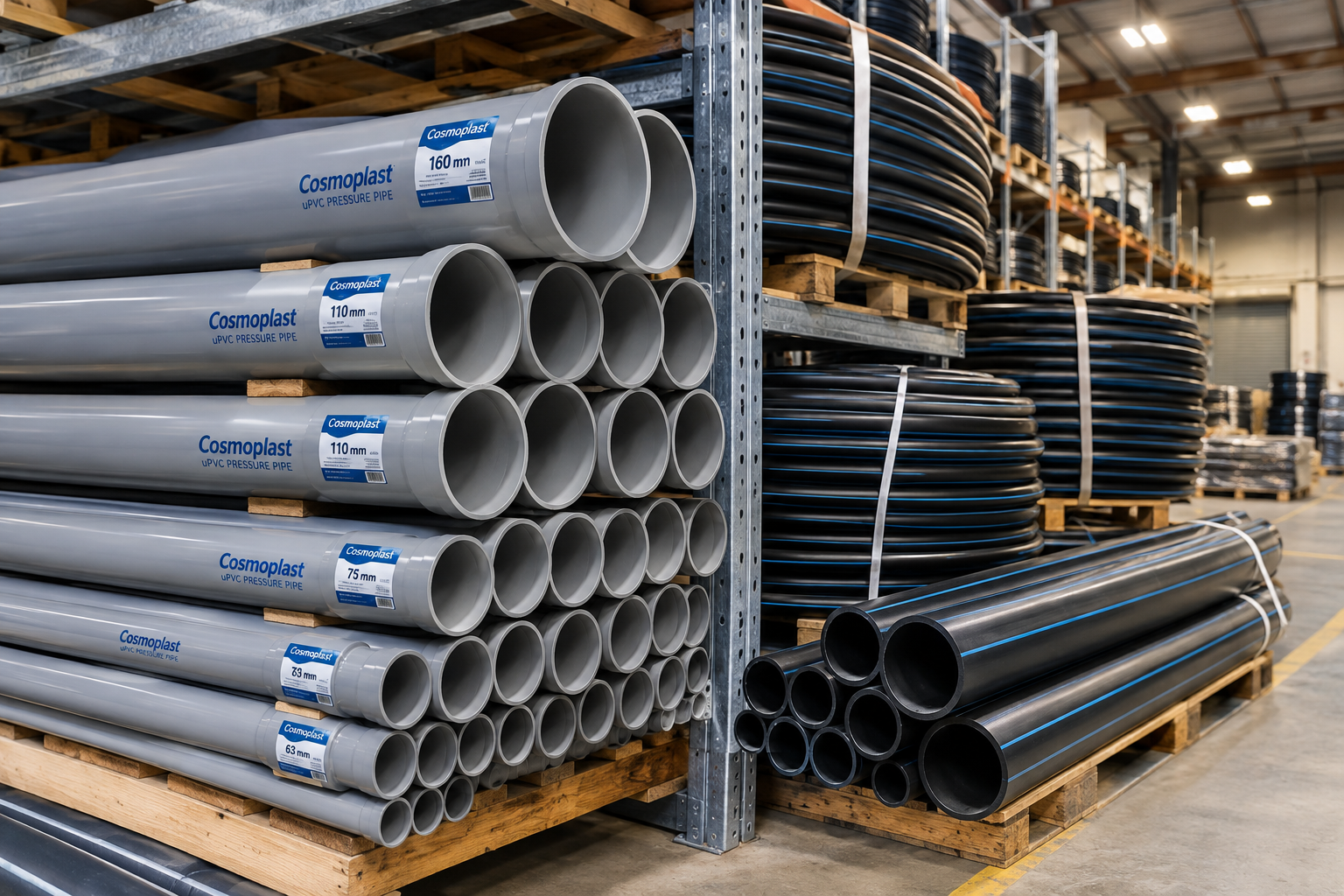 Cosmoplast uPVC & HDPE Pipes: Range, Sizes & Where to Use Each in the UAE